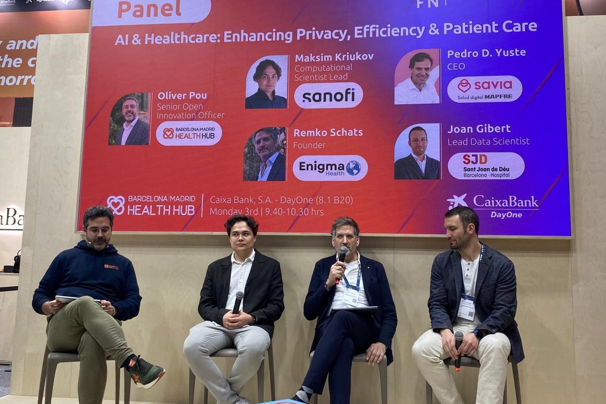 Remko Schats on the Barcelona Health Hub panel at 4YFN, Mobile World Congress 2025
