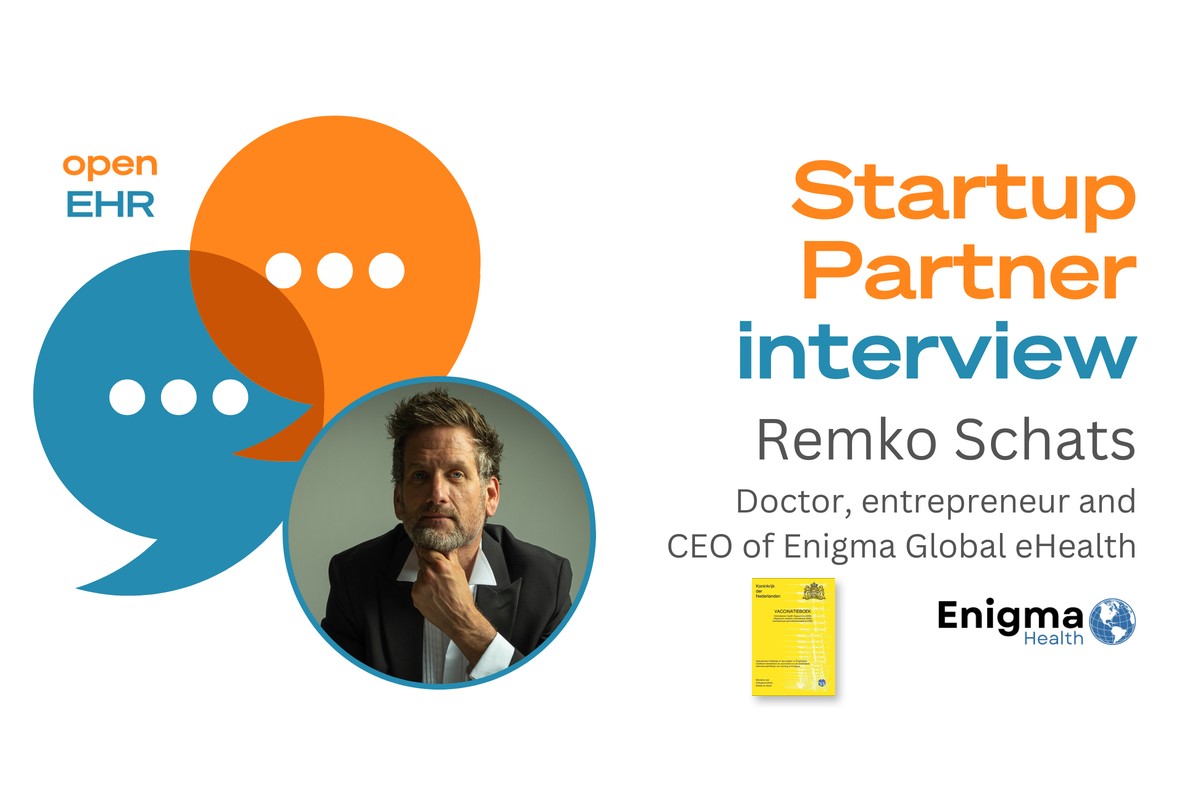 openEHR Startup Partner interview with Remko Schats, with the Dutch yellow vaccination booklet (ICVP)